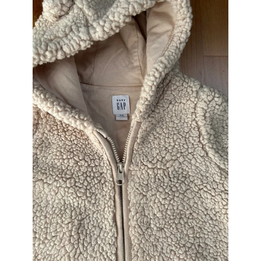 Baby GAP Teddy Sherpa One-Piece Coverall Size 6-12 Months